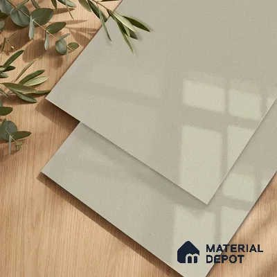 Fluted Solid Color Look LM 23457 (A GLT 03) Sandy Dune 8 ft x 4 ft Glittery Flute High Gloss Finish Decorative Laminate - 1 mm | Suitable for TV Unit, Wardrobe, Kitchen Cabinets