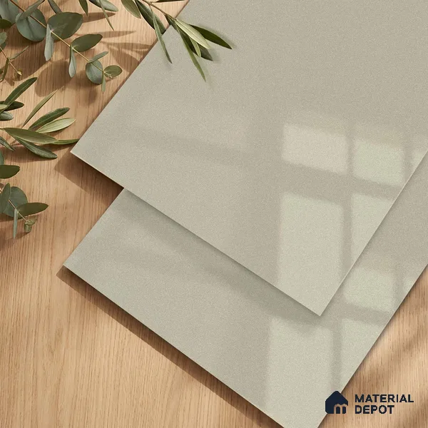Fluted Solid Color Look LM 23457 (A GLT 03) Sandy Dune 8 ft x 4 ft Glittery Flute High Gloss Finish Decorative Laminate - 1 mm | Suitable for TV Unit, Wardrobe, Kitchen Cabinets