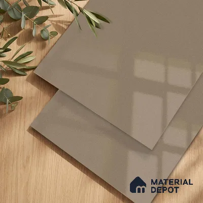 Fluted Solid Color Look LM 23458 (A GLT 08) Rosy Peach 8 ft x 4 ft Glittery Flute High Gloss Finish Decorative Laminate - 1 mm | Suitable for TV Unit, Wardrobe, Kitchen Cabinets