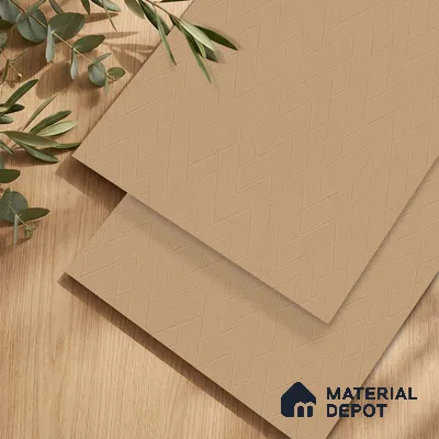 Patterned Look LM 23466 Golden Melon 8 ft x 4 ft Aged Wood Finish Decorative Laminate - 1 mm | Suitable for TV Unit, Wardrobe, Kitchen Cabinets