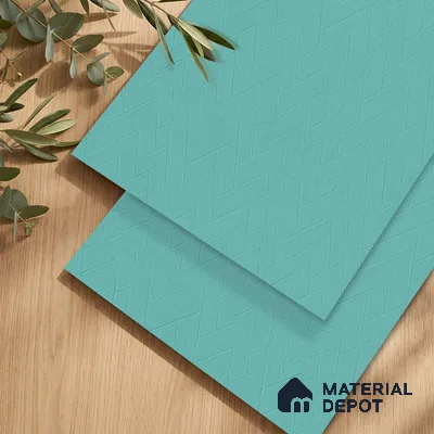Patterned Look LM 23469 (AW 38 430) Sky Blue 8 ft x 4 ft Aged Wood Finish Decorative Laminate - 1 mm | Suitable for TV Unit, Wardrobe, Kitchen Cabinets