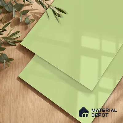 LM 23482 (HG 429) Pastel Yellow 8 ft x 4 ft High Gloss Finish Decorative Laminate - 1 mm | Suitable for Living Room, Kitchen, Office