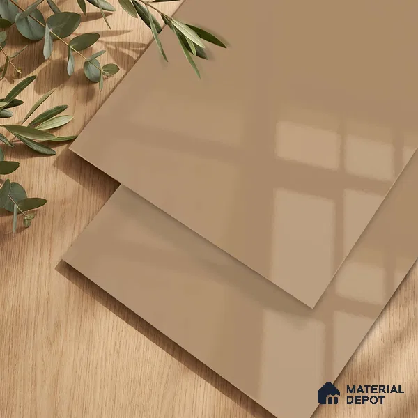 LM 23485 (HG 427) Golden Melon 8 ft x 4 ft High Gloss Finish Decorative Laminate - 1 mm | Suitable for Living Room, Kitchen, Office