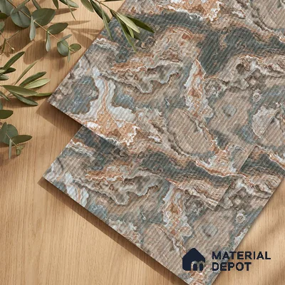 Marble Fluted Look LM 23501 Wenge Wood 8 ft x 4 ft Bamboo Bliss Finish Decorative Laminate - 1 mm | Suitable for TV Unit, Wardrobe, Kitchen Cabinets