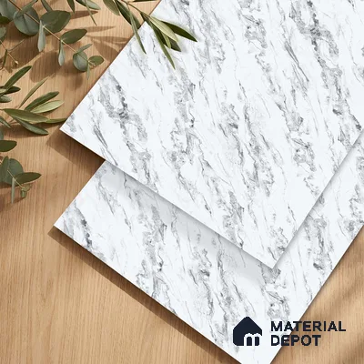 LM 23506 (AT 07 7283) Calacatta Cloud 8 ft x 4 ft Aurora Twilight Finish Decorative Laminate - 1 mm | Suitable for TV Unit, Wardrobe, Kitchen Cabinets