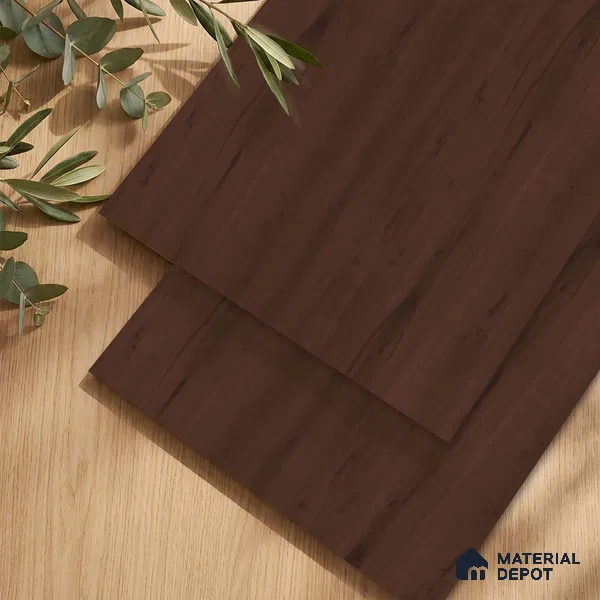 Wooden Look LM 23509 Midnight Mahogany 8 ft x 4 ft Amber Oak Finish Decorative Laminate - 1 mm | Suitable for TV Unit, Wardrobe, Kitchen Cabinets