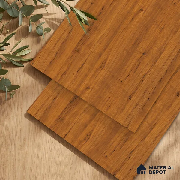 Wooden Look LM 23513 (AO 09 7116) Sun Dappled 8 ft x 4 ft Amber Oak Finish Decorative Laminate - 1 mm | Suitable for TV Unit, Wardrobe, Kitchen Cabinets