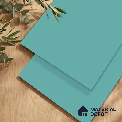 LM 23528 (SMT 430) Sky Blue 8 ft x 4 ft Super Matte Finish Decorative Laminate - 1 mm | Suitable for Living Room, Kitchen, Office