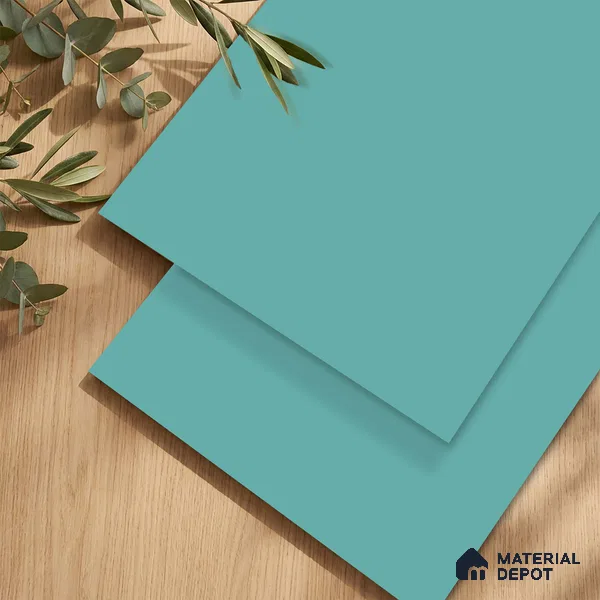 LM 23528 (SMT 430) Sky Blue 8 ft x 4 ft Super Matte Finish Decorative Laminate - 1 mm | Suitable for Living Room, Kitchen, Office