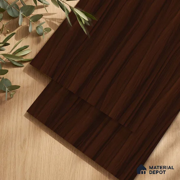 Wooden Look LM 23529 (AR 30 7297) Dark Walnut 8 ft x 4 ft Antique Real Finish Decorative Laminate - 1 mm | Suitable for TV Unit, Wardrobe, Kitchen Cabinets