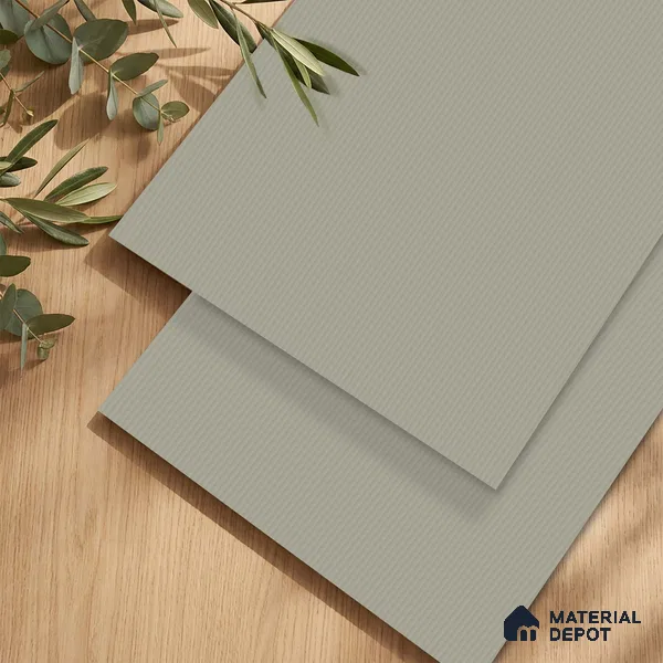 Fluted Solid Color Look LM 23531 Dulux Waterlily Blush 8 ft x 4 ft Micro Fluted Finish Decorative Laminate - 1 mm | Suitable for TV Unit, Wardrobe, Kitchen Cabinets
