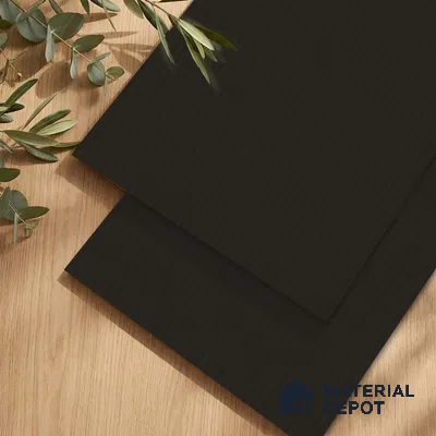 Fluted Solid Color Look LM 23537 (BB 924) Cinder Night Sky 8 ft x 4 ft Aged Radiance Finish Decorative Laminate - 1 mm | Suitable for TV Unit, Wardrobe, Kitchen Cabinets