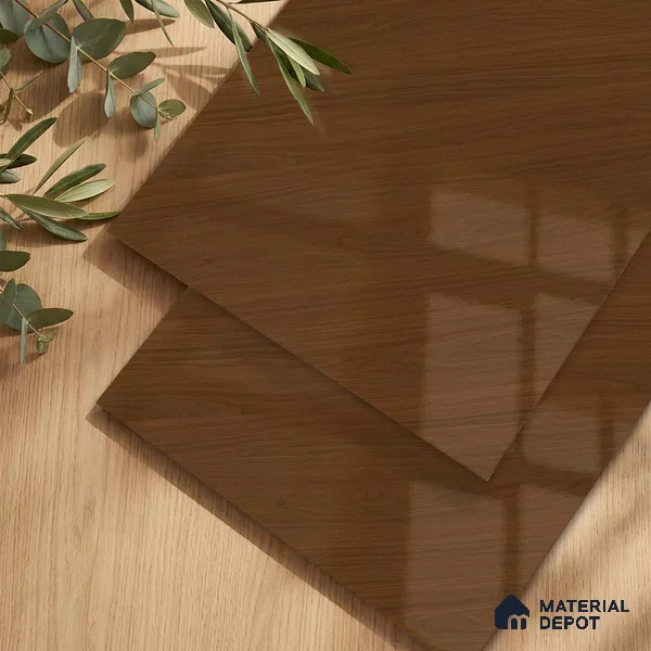 Wooden Look LM 23545 Starlight Oak 8 ft x 4 ft Silky PU Finish Decorative Laminate - 1 mm | Suitable for TV Unit, Wardrobe, Kitchen Cabinets
