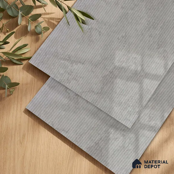 Marble Fluted Look LM 23553 Moonstone 8 ft x 4 ft Glittery Flute Finish Decorative Laminate - 1 mm | Suitable for TV Unit, Wardrobe, Kitchen Cabinets