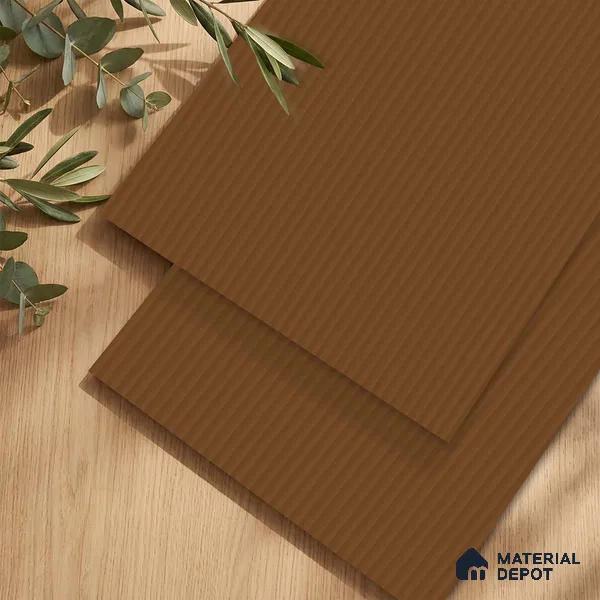 Wooden Fluted Look LM 23554 (BB 902) Butterscotch Swirl 8 ft x 4 ft Antique Tones Finish Decorative Laminate - 1 mm | Suitable for TV Unit, Wardrobe, Kitchen Cabinets