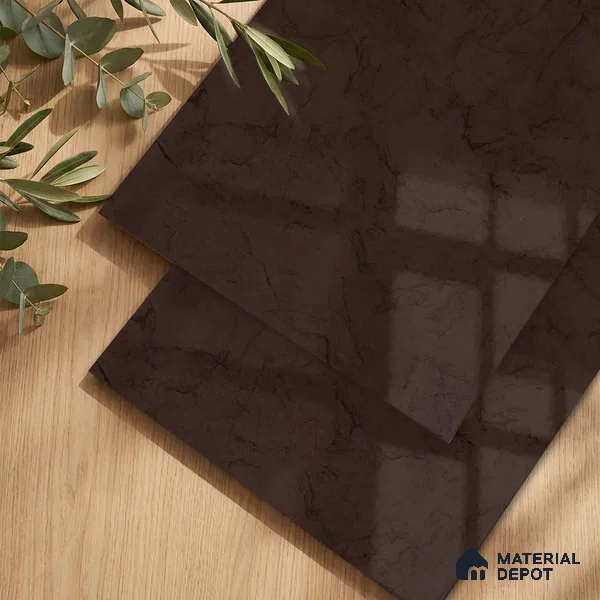 LM 23557 Earth Tones 8 ft x 4 ft High Gloss Finish Decorative Laminate - 1 mm | Suitable for TV Unit, Wardrobe, Kitchen Cabinets
