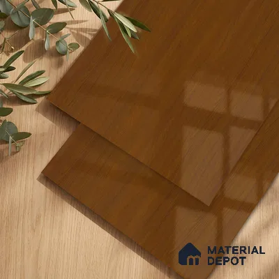 Wooden Look LM 23570 Sunrise Oak 8 ft x 4 ft High Gloss Finish Decorative Laminate - 1 mm | Suitable for TV Unit, Wardrobe, Kitchen Cabinets