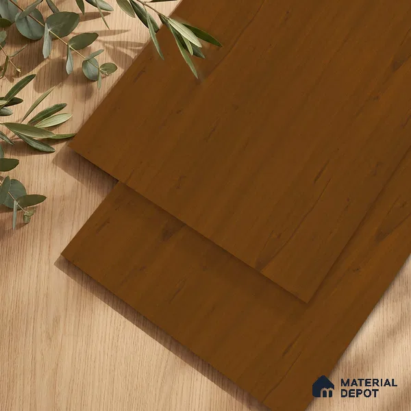 Wooden Look LM 23609 (SF 7125) Cinnamon Spice 8 ft x 4 ft Suede Finish Decorative Laminate - 1 mm | Suitable for TV Unit, Wardrobe, Kitchen Cabinets