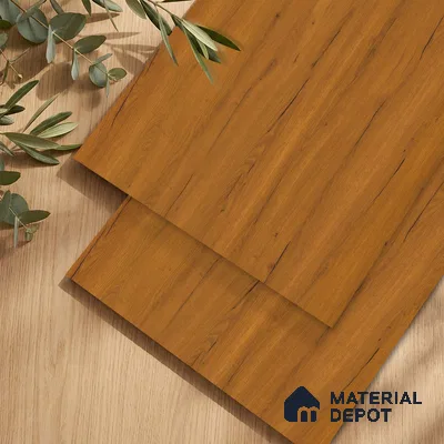 Wooden Look LM 23615 (SF 7252) Shadowed Walnut 8 ft x 4 ft Suede Finish Decorative Laminate - 1 mm | Suitable for TV Unit, Wardrobe, Kitchen Cabinets