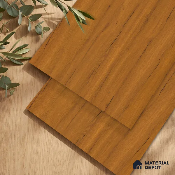 Wooden Look LM 23615 (SF 7252) Shadowed Walnut 8 ft x 4 ft Suede Finish Decorative Laminate - 1 mm | Suitable for TV Unit, Wardrobe, Kitchen Cabinets