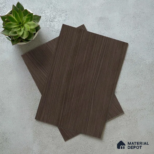 Brown Abstract Look LM 18319 8 ft x 4 ft Texture Finish Decorative Laminate - 1.25 mm | Suitable for TV Unit, Wardrobe, Kitchen Cabinets