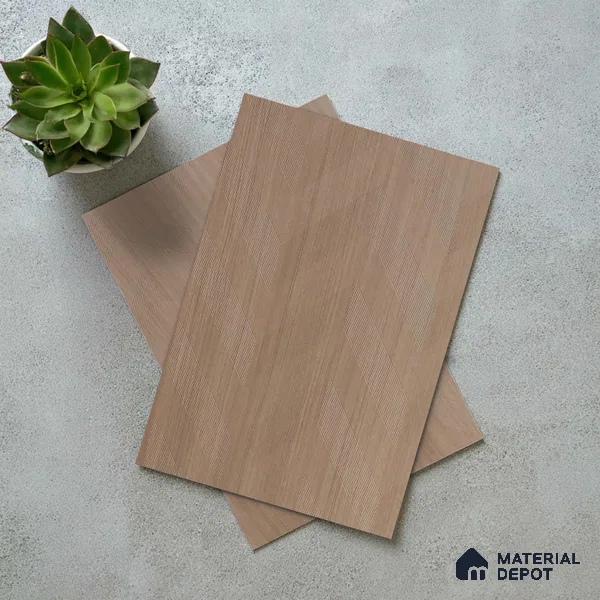 Brown Abstract Look LM 18321 8 ft x 4 ft Texture Finish Decorative Laminate - 1.25 mm | Suitable for TV Unit, Wardrobe, Kitchen Cabinets