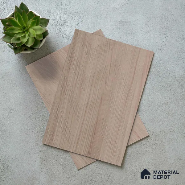 Brown Abstract Look LM 18324 8 ft x 4 ft Texture Finish Decorative Laminate - 1.25 mm | Suitable for TV Unit, Wardrobe, Kitchen Cabinets