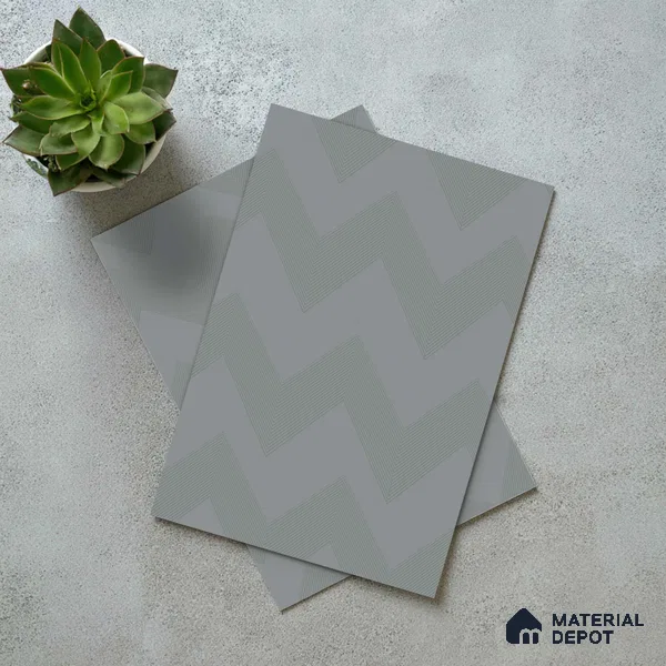 Grey Abstract Look LM 18329 8 ft x 4 ft Texture Finish Decorative Laminate - 1.25 mm | Suitable for TV Unit, Wardrobe, Kitchen Cabinets