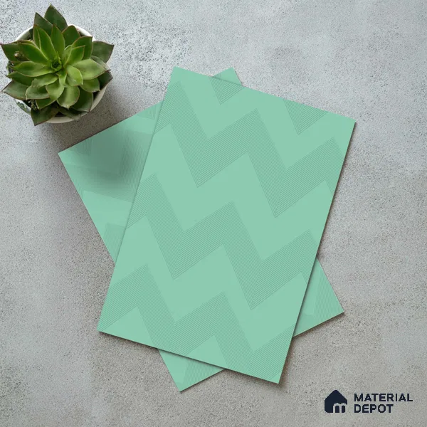 Green Abstract Look LM 18330 8 ft x 4 ft Texture Finish Decorative Laminate - 1.25 mm | Suitable for TV Unit, Wardrobe, Kitchen Cabinets