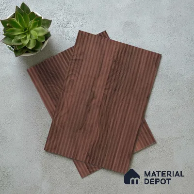 Wooden Fluted LM 18341 8 ft x 4 ft Texture Finish Decorative Laminate - 1.25 mm | Suitable for TV Unit,Wardrobe, Kitchen Cabinets