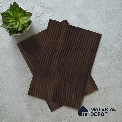 Wooden Fluted LM 18342 8 ft x 4 ft Texture Finish Decorative Laminate - 1.25 mm | Suitable for TV Unit,Wardrobe, Kitchen Cabinets