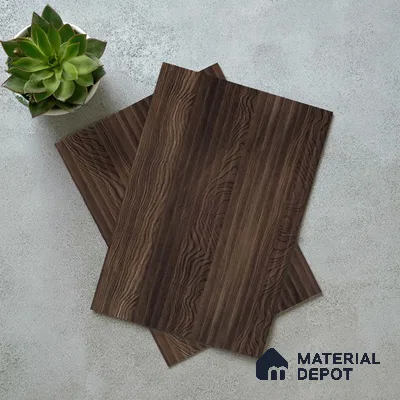 Wooden Fluted LM 18376 8 ft x 4 ft Texture Finish Decorative Laminate - 1.25 mm | Suitable for TV Unit,Wardrobe, Kitchen Cabinets
