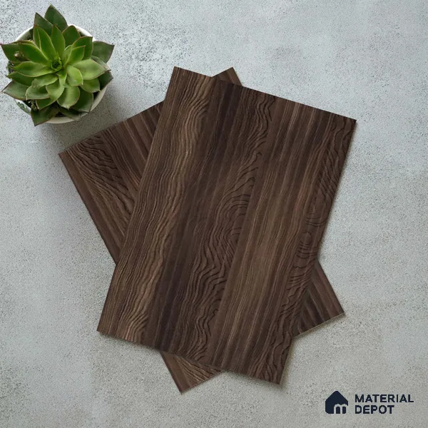 Wooden Fluted LM 18376 8 ft x 4 ft Texture Finish Decorative Laminate - 1.25 mm | Suitable for TV Unit,Wardrobe, Kitchen Cabinets