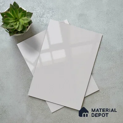 Pure White Solid Color Acrylic Laminate LM 24629 8 ft x 4 ft High Gloss Finish - 1.5 mm | Matching Edgeband code - EB 02112 | Suitable for Living Room, Kitchen, Office