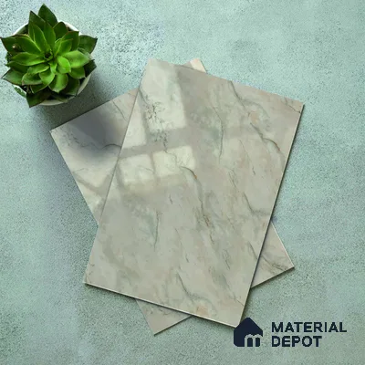 Cream Marble Acrylic Laminate LM 24631 8 ft x 4 ft High Gloss Finish - 1.5 mm | Suitable for TV Unit, Wardrobe, Cabinets