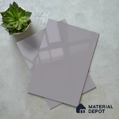 Muted Violet Solid Color Acrylic Laminate LM 24635 8 ft x 4 ft High Gloss Finish - 1.5 mm | Matching Edgeband code - EB 02096 | Suitable for Living Room, Kitchen, Office