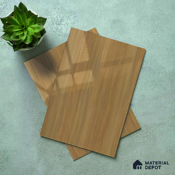 Wooden Look Acrylic Laminate LM 24640 8 ft x 4 ft High Gloss Finish - 1.5 mm | Suitable for TV Unit, Wardrobe, Cabinets