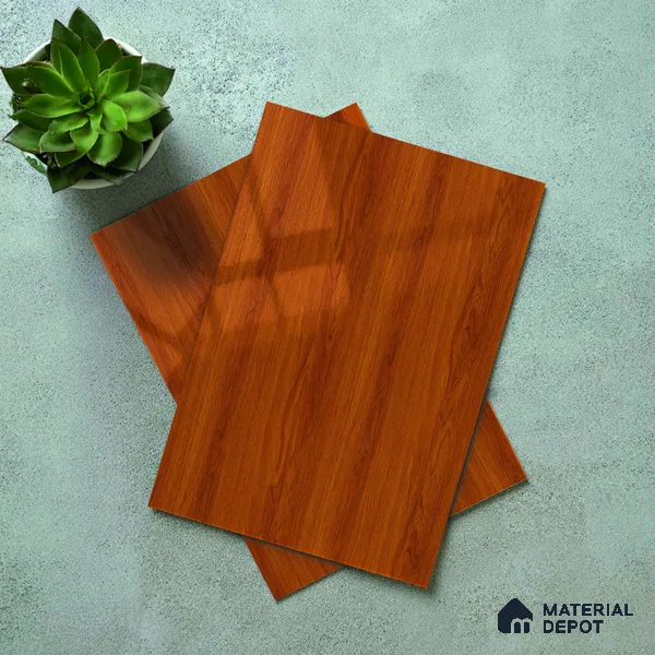 Wooden Look Acrylic Laminate LM 24643 8 ft x 4 ft High Gloss Finish - 1.5 mm | Suitable for TV Unit, Wardrobe, Cabinets