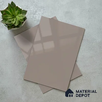 Taupe Purple Solid Color Acrylic Laminate LM 24355 8 ft x 4 ft High Gloss Finish - 1.5 mm | Matching Edgeband code - EB 02133 | Suitable for Living Room, Kitchen, Office