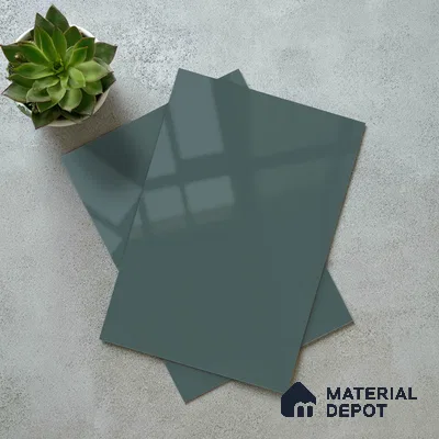 Slate Blue Solid Color Acrylic Laminate LM 24361 8 ft x 4 ft High Gloss Finish - 1.5 mm | Matching Edgeband code - EB 02136 | Suitable for Living Room, Kitchen, Office