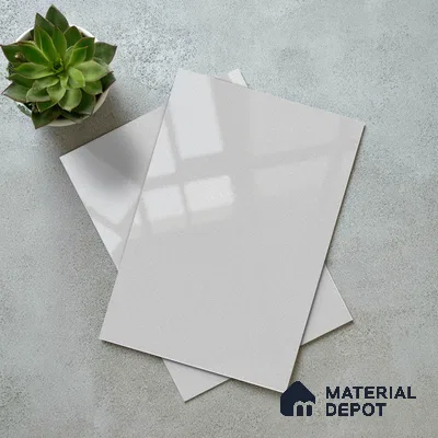 Solid White Solid Color Acrylic Laminate LM 24524 8 ft x 4 ft High Gloss Finish - 1.5 mm | Matching Edgeband code - EB 02106 | Suitable for Living Room, Kitchen, Office