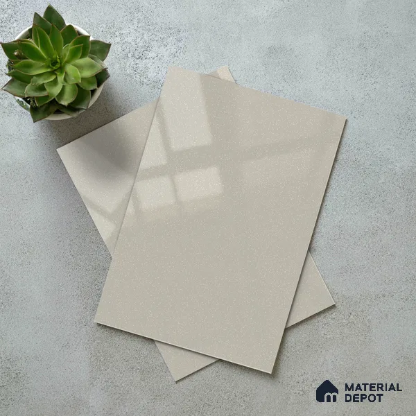Pearl White Solid Color Acrylic Laminate LM 24525 8 ft x 4 ft High Gloss Finish - 1.5 mm | Matching Edgeband code - EB 02107 | Suitable for Living Room, Kitchen, Office