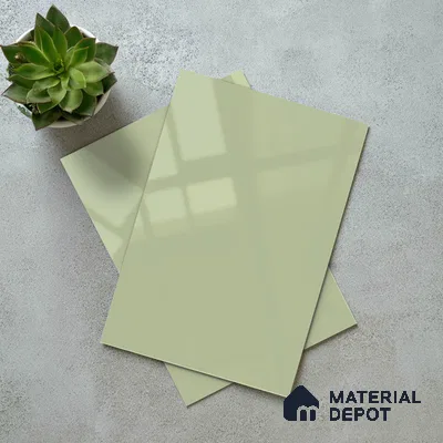 Seafoam Green Solid Color Acrylic Laminate LM 24545 8 ft x 4 ft High Gloss Finish - 1.5 mm | Matching Edgeband code - EB 02078 | Suitable for Living Room, Kitchen, Office