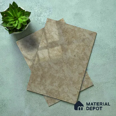 Beige Marble Acrylic Laminate LM 24553 8 ft x 4 ft High Gloss Finish - 1.5 mm | Suitable for TV Unit, Wardrobe, Cabinets