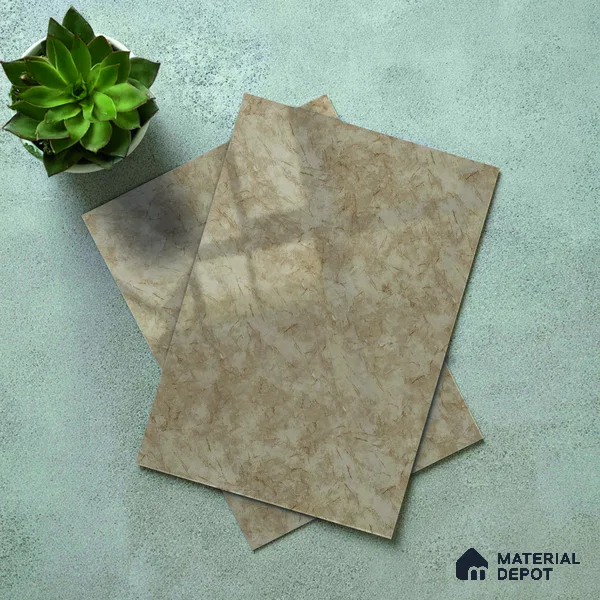 Beige Marble Acrylic Laminate LM 24553 8 ft x 4 ft High Gloss Finish - 1.5 mm | Suitable for TV Unit, Wardrobe, Cabinets