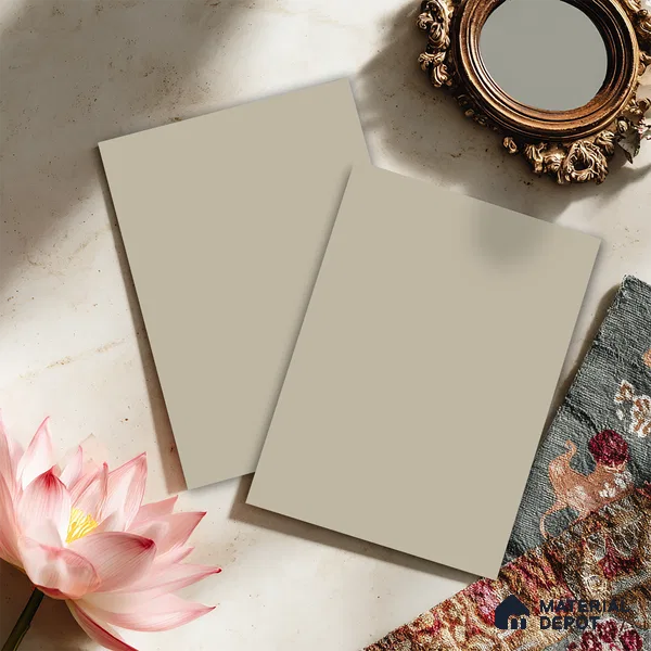 Light Beige Solid Colors look LM 23964 Frosted Glow  8 ft x 4 ft Matte Finish Decorative Laminate - 1 mm | Suitable for Living Room, Kitchen, Office