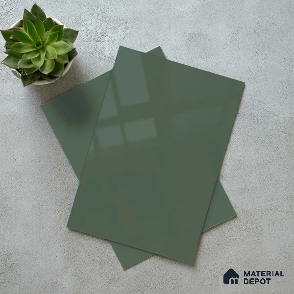 LM 23640 8 ft x 4 ft Solid Plain High Gloss Finish Acrylic Laminate - 1.5 mm | Suitable for Living Room, Kitchen, Office | Matching Edgeband Code EB 122143