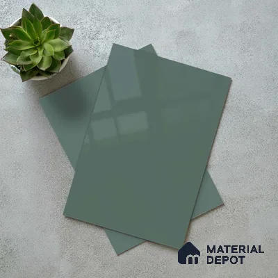 LM 23641 8 ft x 4 ft Solid Plain High Gloss Finish Acrylic Laminate - 1.5 mm | Suitable for Living Room, Kitchen, Office | Matching Edgeband Code EB 122144