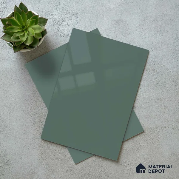 LM 23641 8 ft x 4 ft Solid Plain High Gloss Finish Acrylic Laminate - 1.5 mm | Suitable for Living Room, Kitchen, Office | Matching Edgeband Code EB 122144