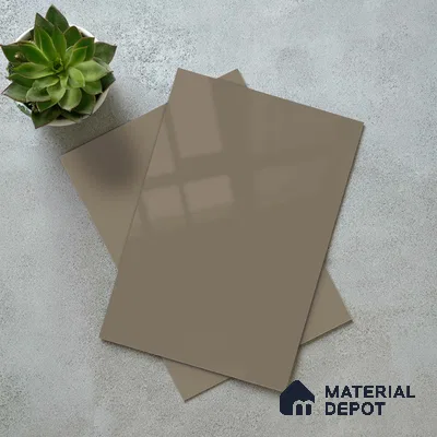 LM 23648 8 ft x 4 ft Solid Plain High Gloss Finish Acrylic Laminate - 1.5 mm | Suitable for Living Room, Kitchen, Office | Matching Edgeband Code EB 12109